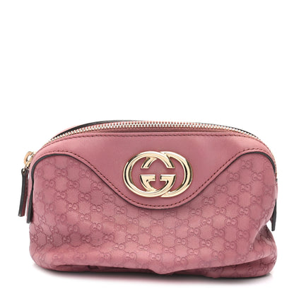Gucci Microguccissima Cosmetic Case Pink 1 of 9