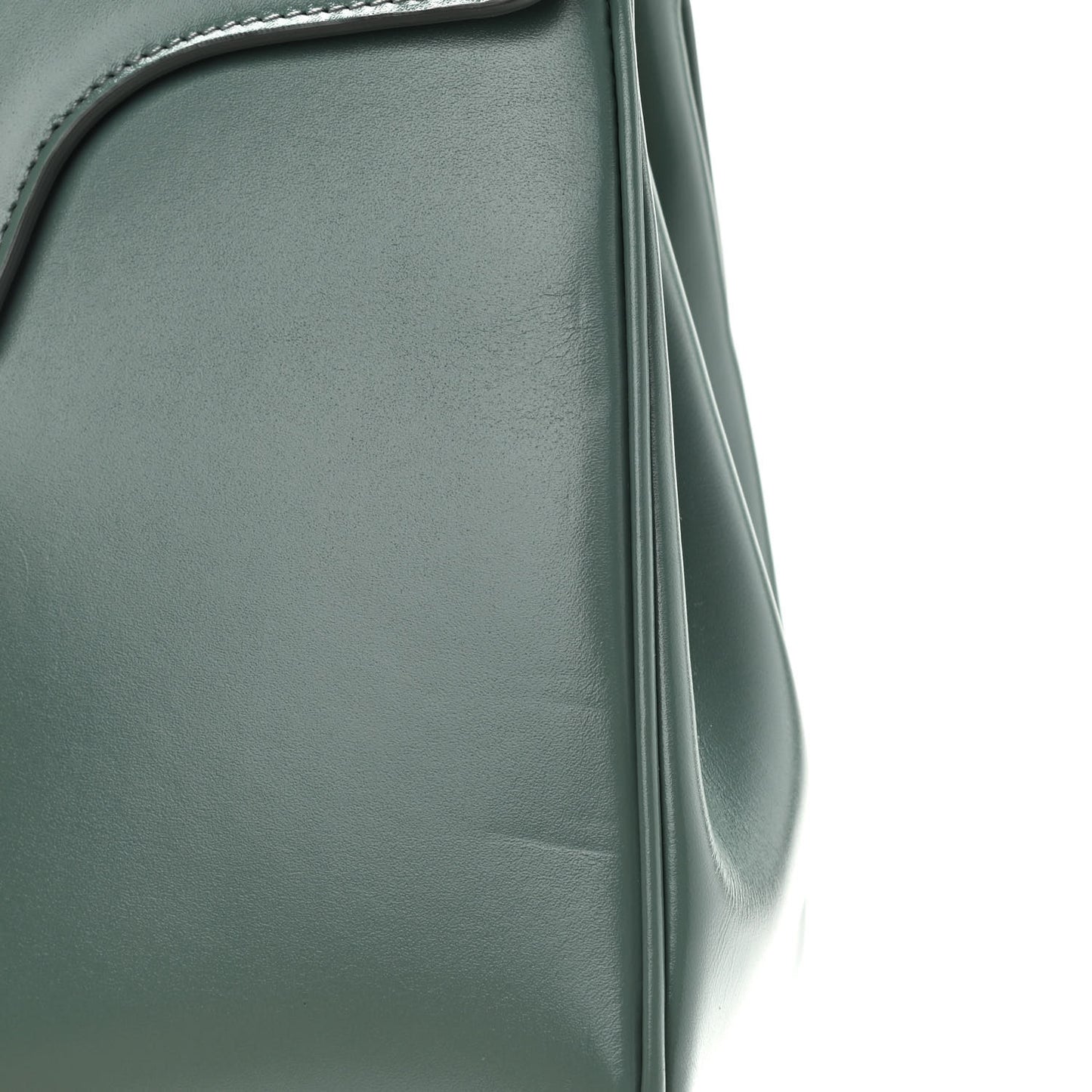 Satinated Calfskin Small 16 Top Handle Bag Celadon