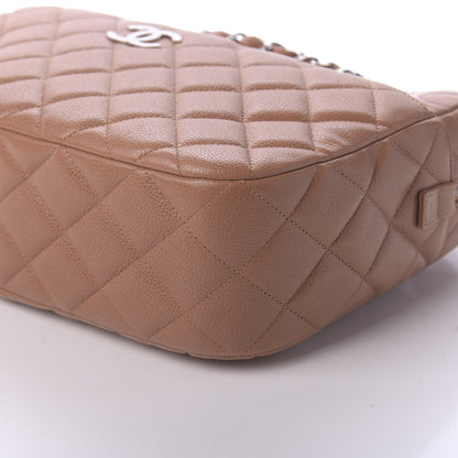 Chanel Caviar Quilted Large Camera Case Tan 7 of 11