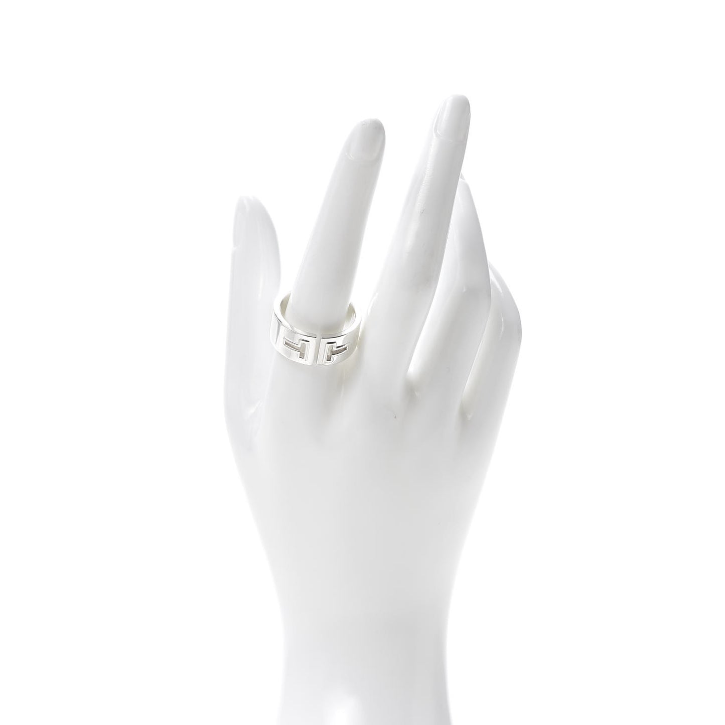 Sterling Silver T Cutout Ring 63 10.5