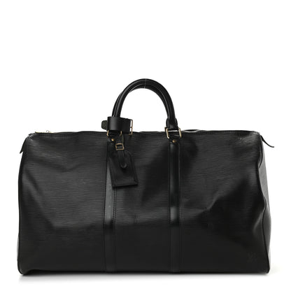 Louis Vuitton Epi Keepall 50 Black 1 of 8