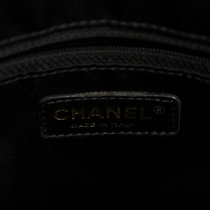 Chanel Calfskin Chevron Quilted Surpique Tote Black 6 of 13