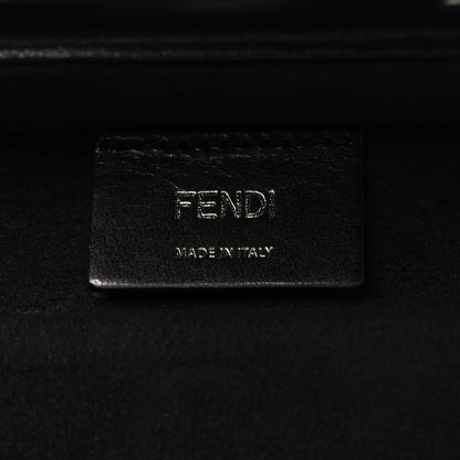 Fendi Recycled Fabric Jacquard Vitello Astro FF 1974 Mini Baguette Trunk Asfalto Black 6 of 12