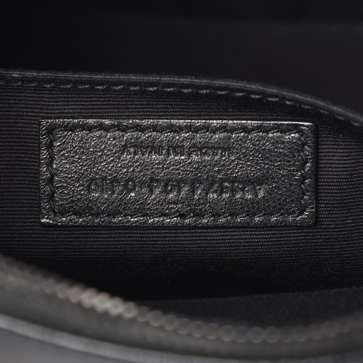 Saint Laurent Calfskin Matelasse Monogram Lou Camera Bag Black 9 of 12