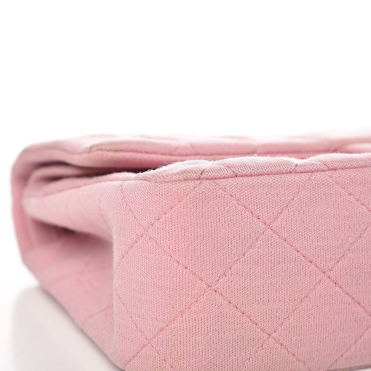 Chanel Jersey Quilted Medium Double Flap Pink 11 of 15