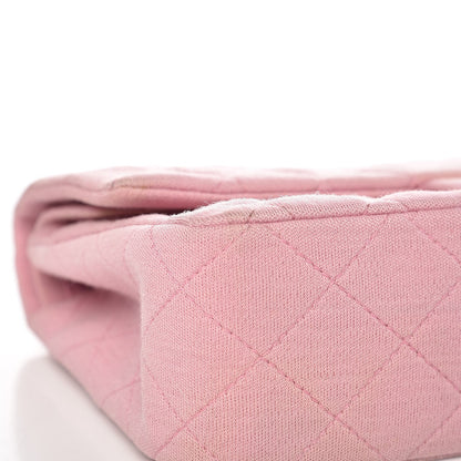 Chanel Jersey Quilted Medium Double Flap Pink 11 of 15