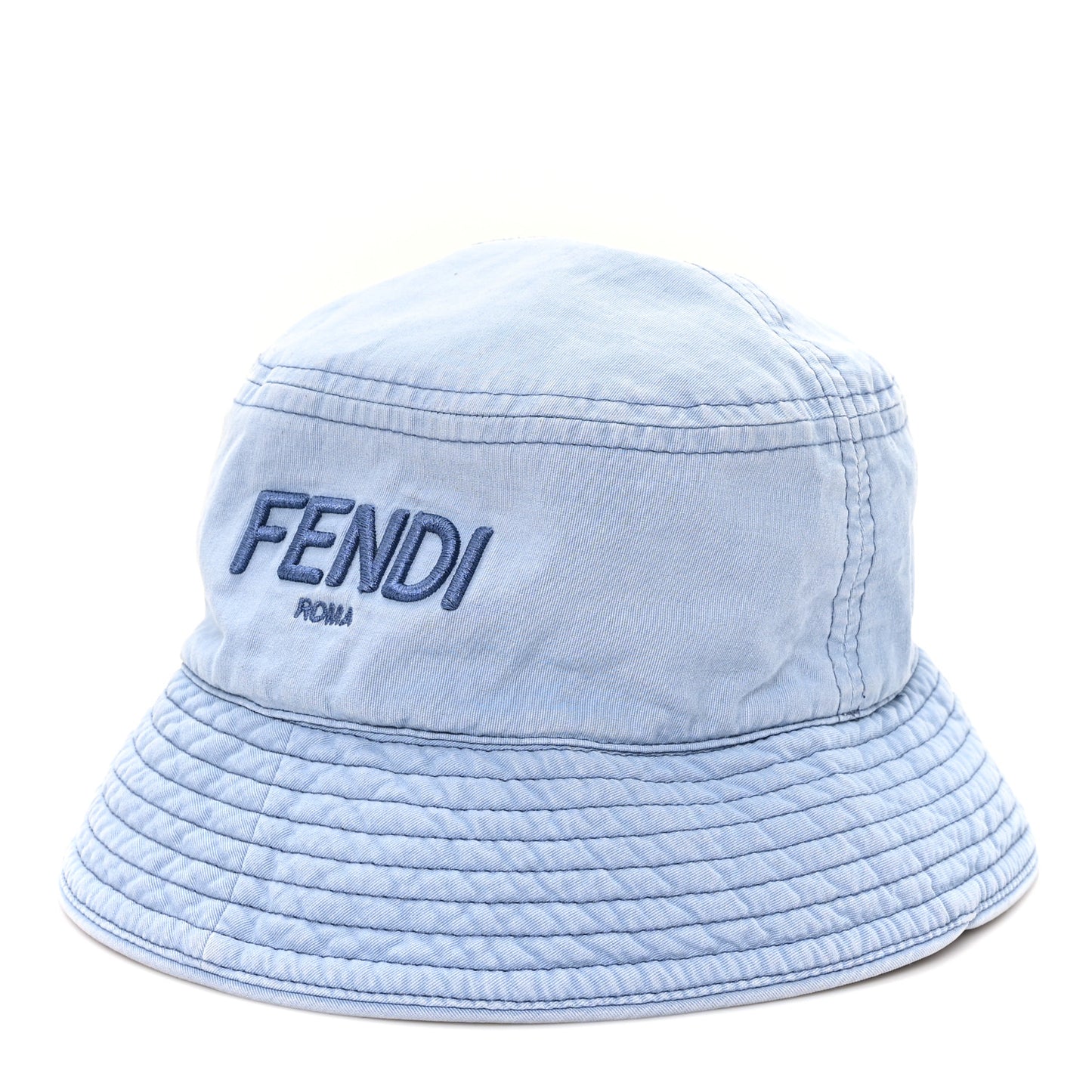 Woven Fabric Logo Bucket Hat M Celeste