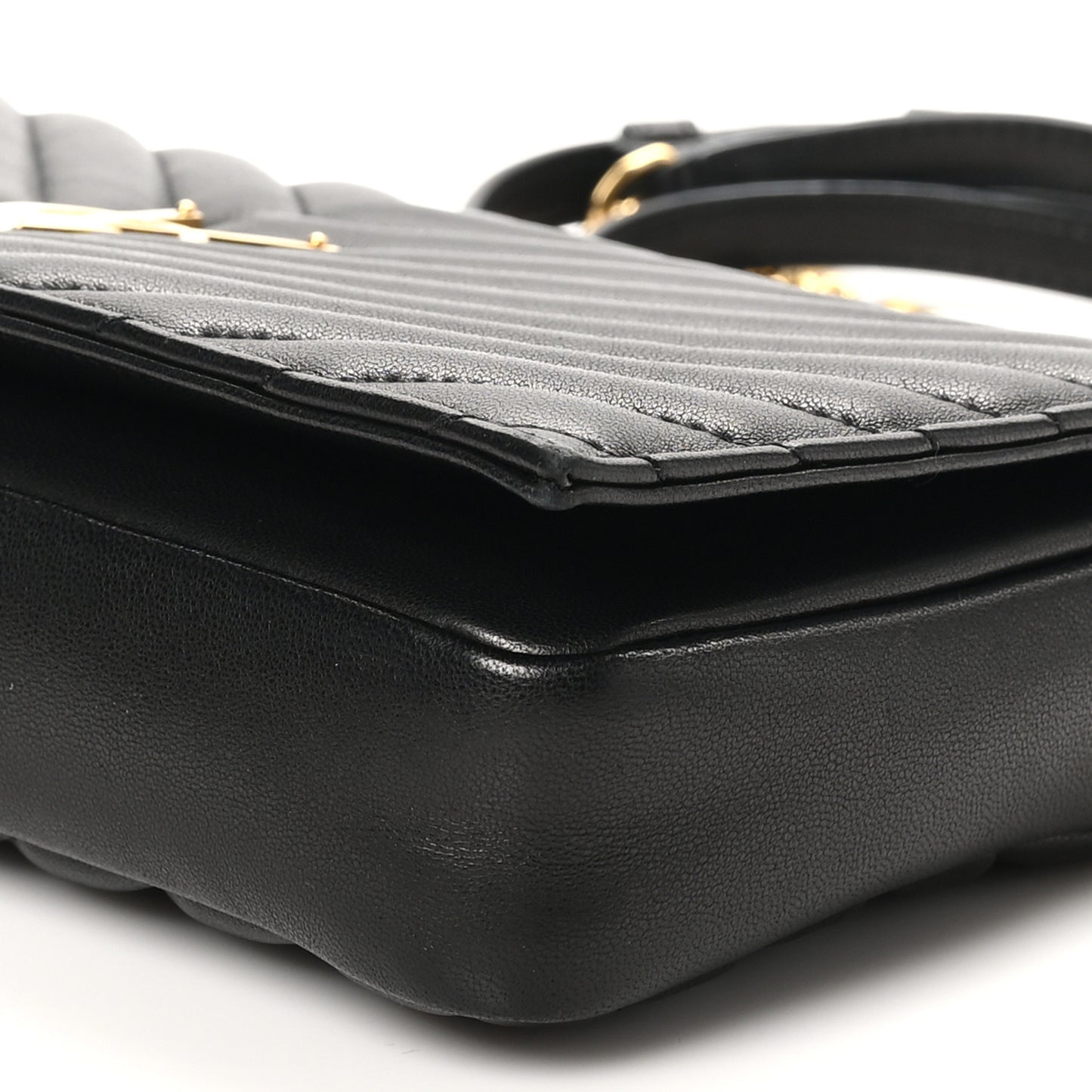 Lambskin Matelasse Monogram Kate 99 Black