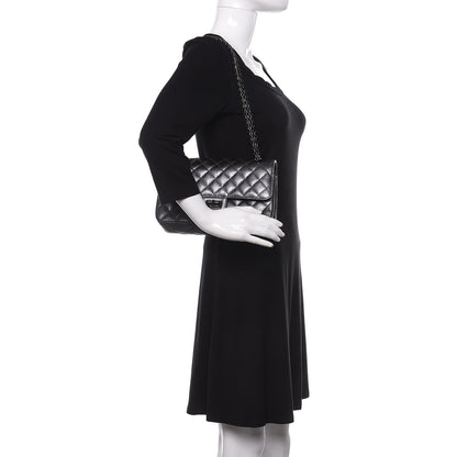 Chanel Metallic Aged Calfskin Quilted 2.55 Reissue 225 Flap Charcoal 2 of 9