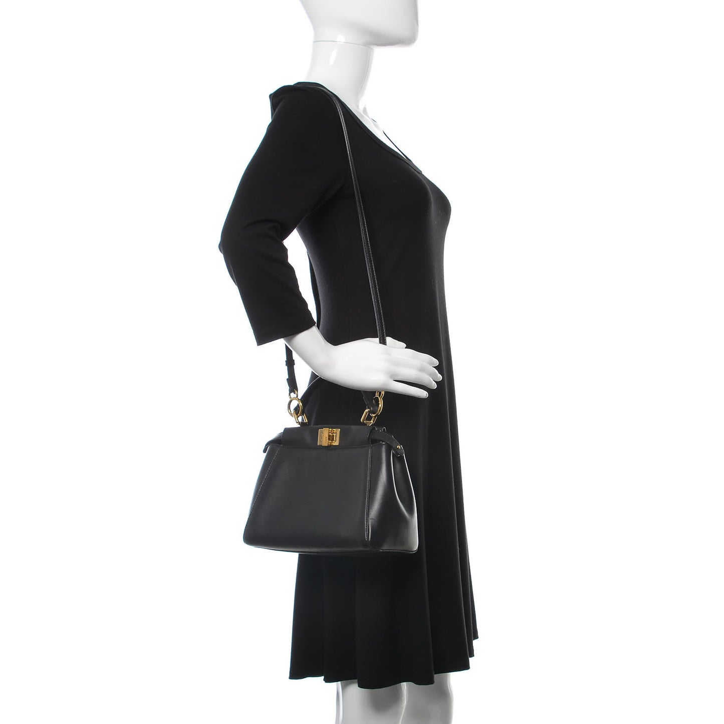 Nappa Mini Peekaboo Iconic Satchel Black
