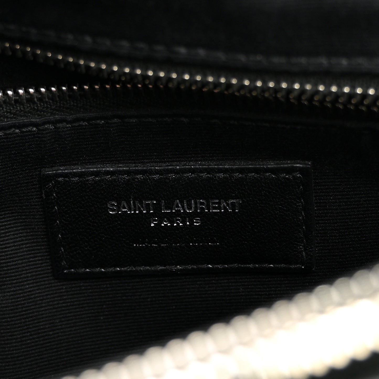 Calfskin Y Quilted Monogram Medium Loulou Chain Satchel Black