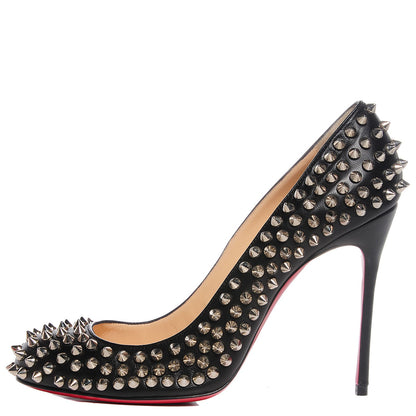 Christian Louboutin Nappa Fifi Spikes 100 Pumps 38.5 Black 1 of 7