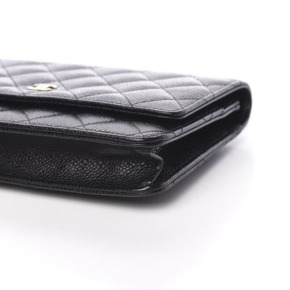 Chanel Caviar Quilted Wallet On Chain WOC Black 9 of 11