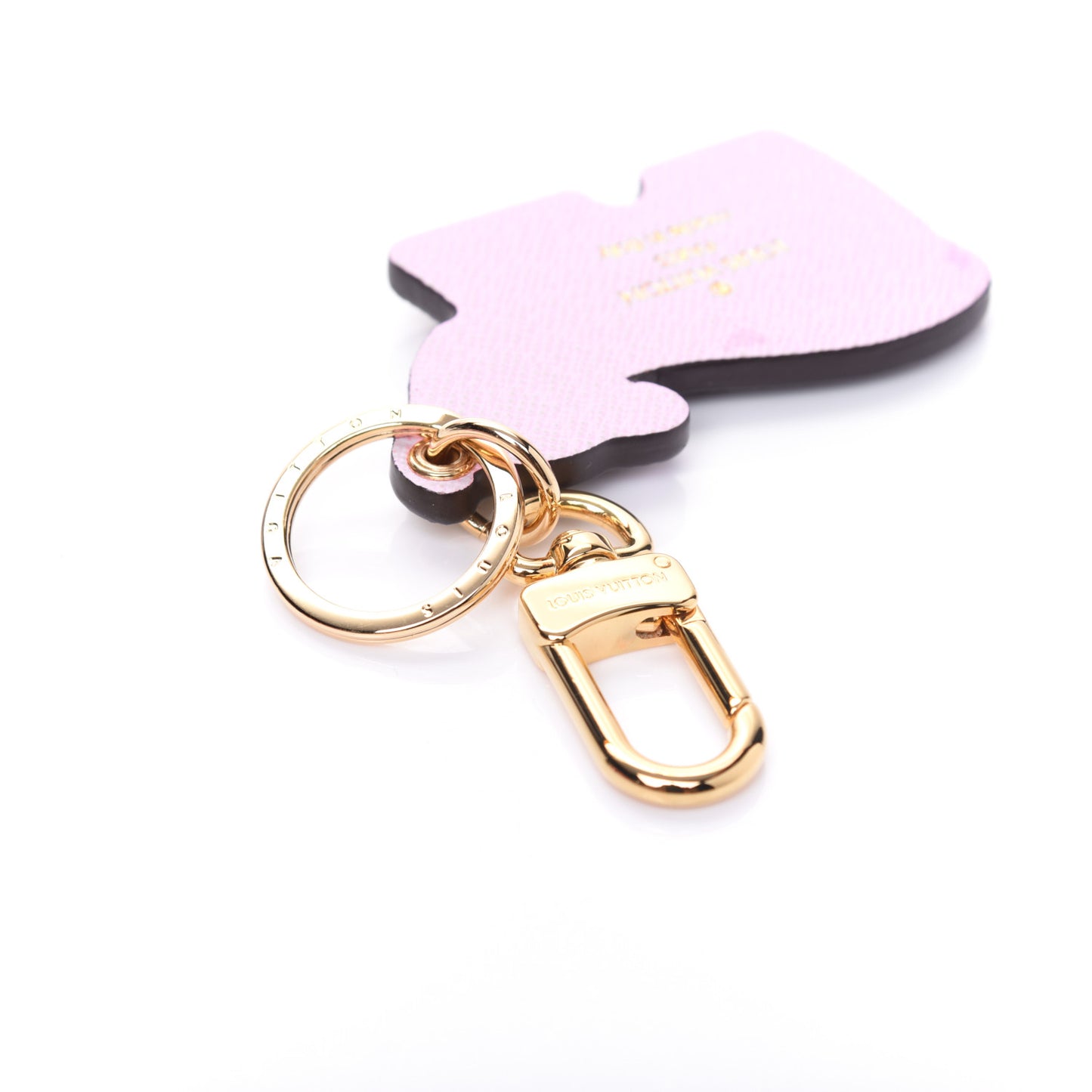 Monogram Calfskin Mummy Baby Bear Bag Charm Key Holder