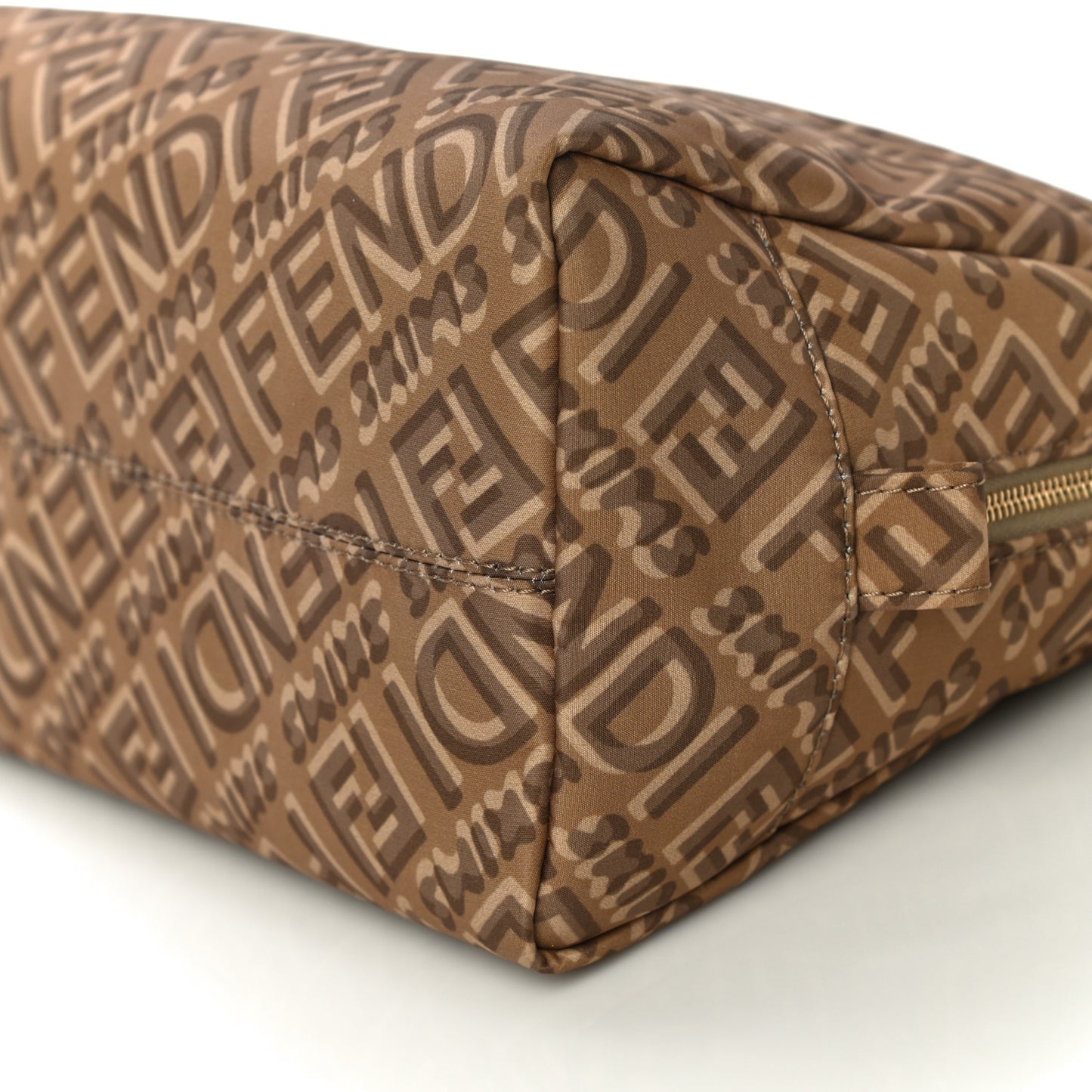 X SKIMS Nylon Medium Trapezoid Beauty Pouch Sand
