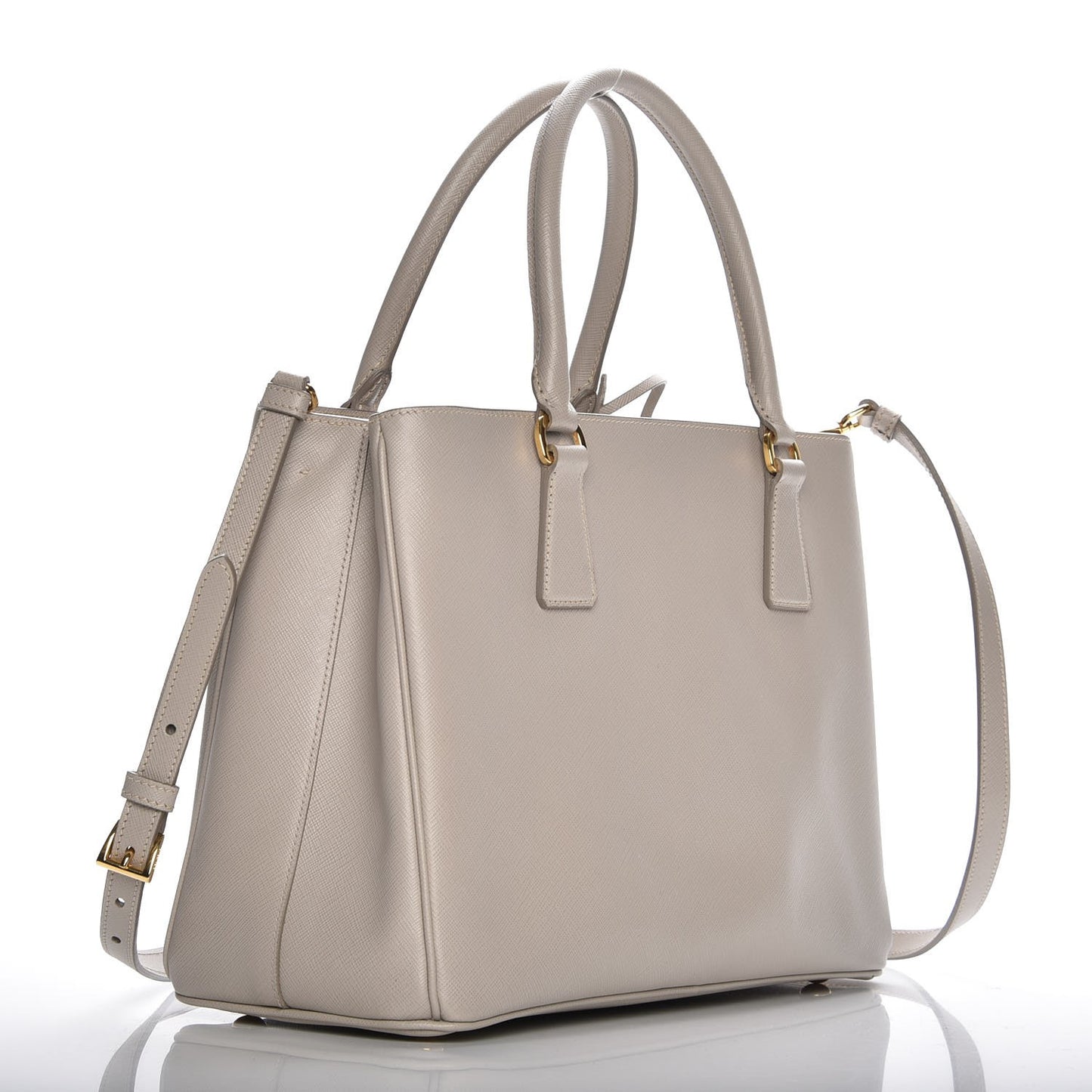 Saffiano Lux Medium Tote Pomice