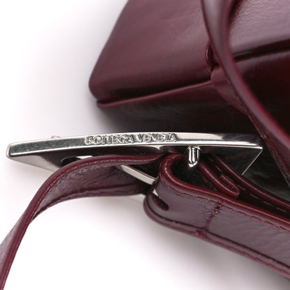 Bottega Veneta Paper Calfskin Maxi Intreccio Cassette Crossbody Bag Barolo 6 of 10