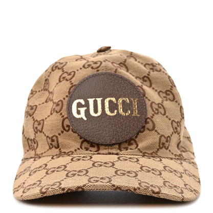 Gucci Monogram Textured Dollar Calfskin Zeno Baseball Hat S Beige 3 of 11