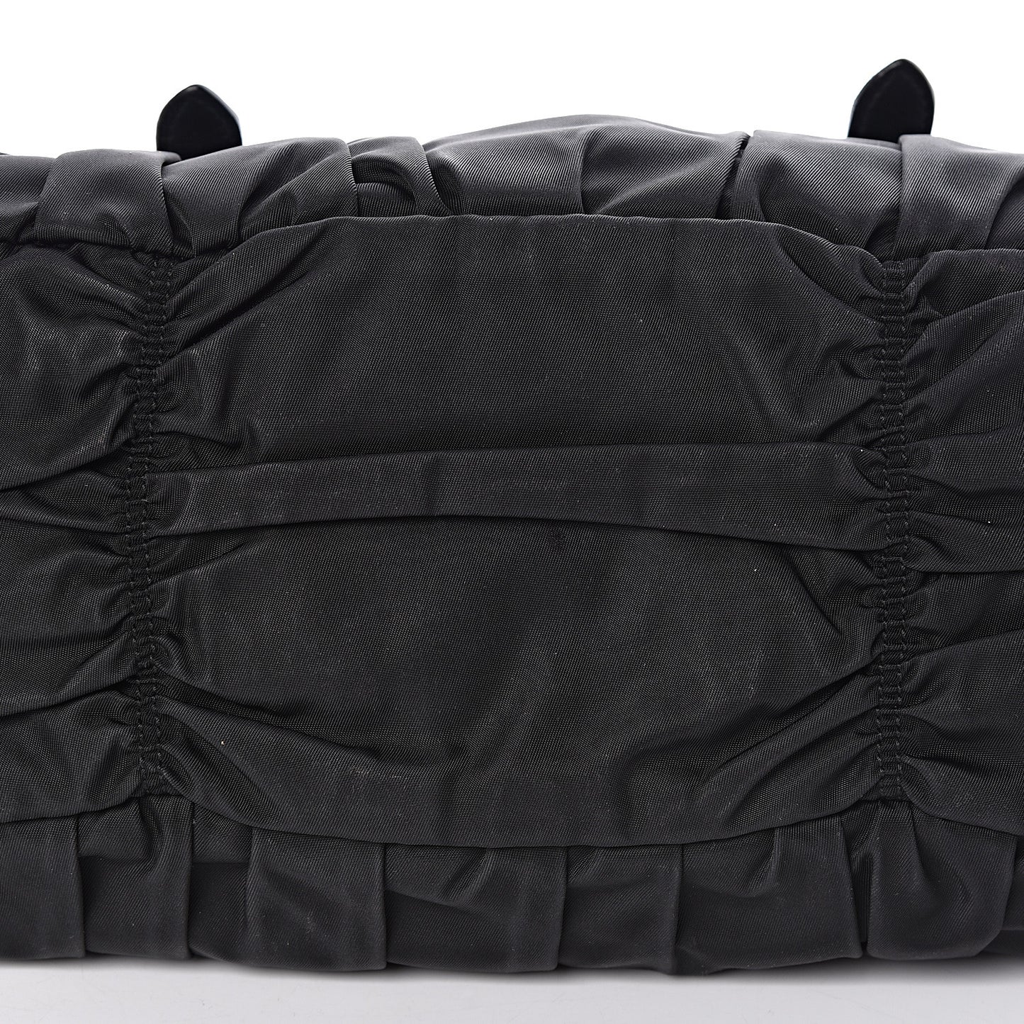 Tessuto Nylon Gaufre Shopping Satchel Black