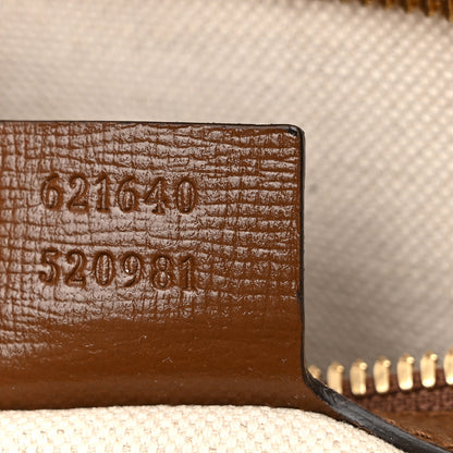 Gucci GG Supreme Monogram Azalea Calfskin Horsebit 1955 Duffle Bag Beige Ebony Brown Sugar 7 of 10
