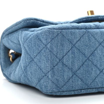 Chanel Denim Quilted Mini Pearl Crush Flap Blue 8 of 9
