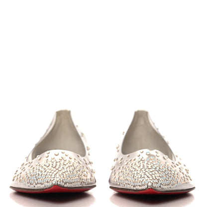 Christian Louboutin PVC Specchio Degrastrass Flats 37 White 3 of 8