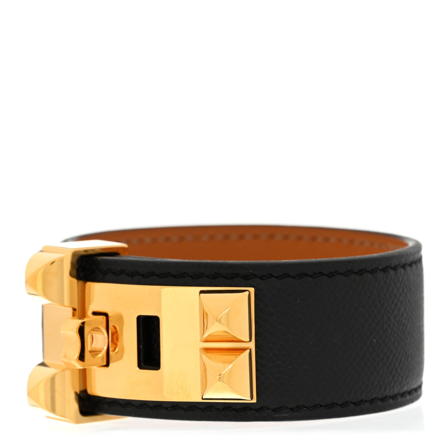 Hermes Epsom Collier de Chien CDC 24 Bracelet T3 Black 1 of 5