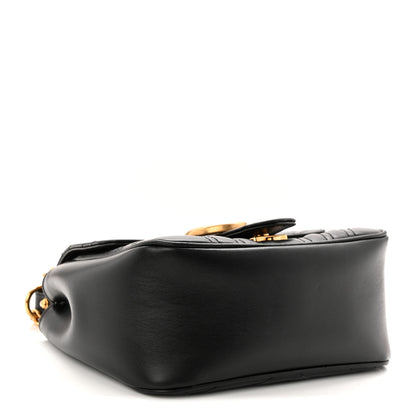 Gucci Calfskin Matelasse Mini GG Marmont Square Shoulder Bag Black 4 of 11