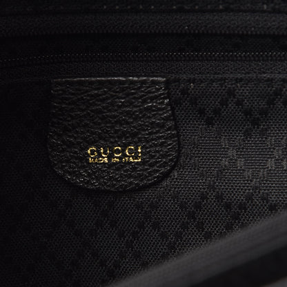 Gucci Suede Bamboo Top Handle Bag Black 6 of 22
