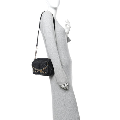 Chanel Calfskin Quilted Small Camera Case Black 2 of 10