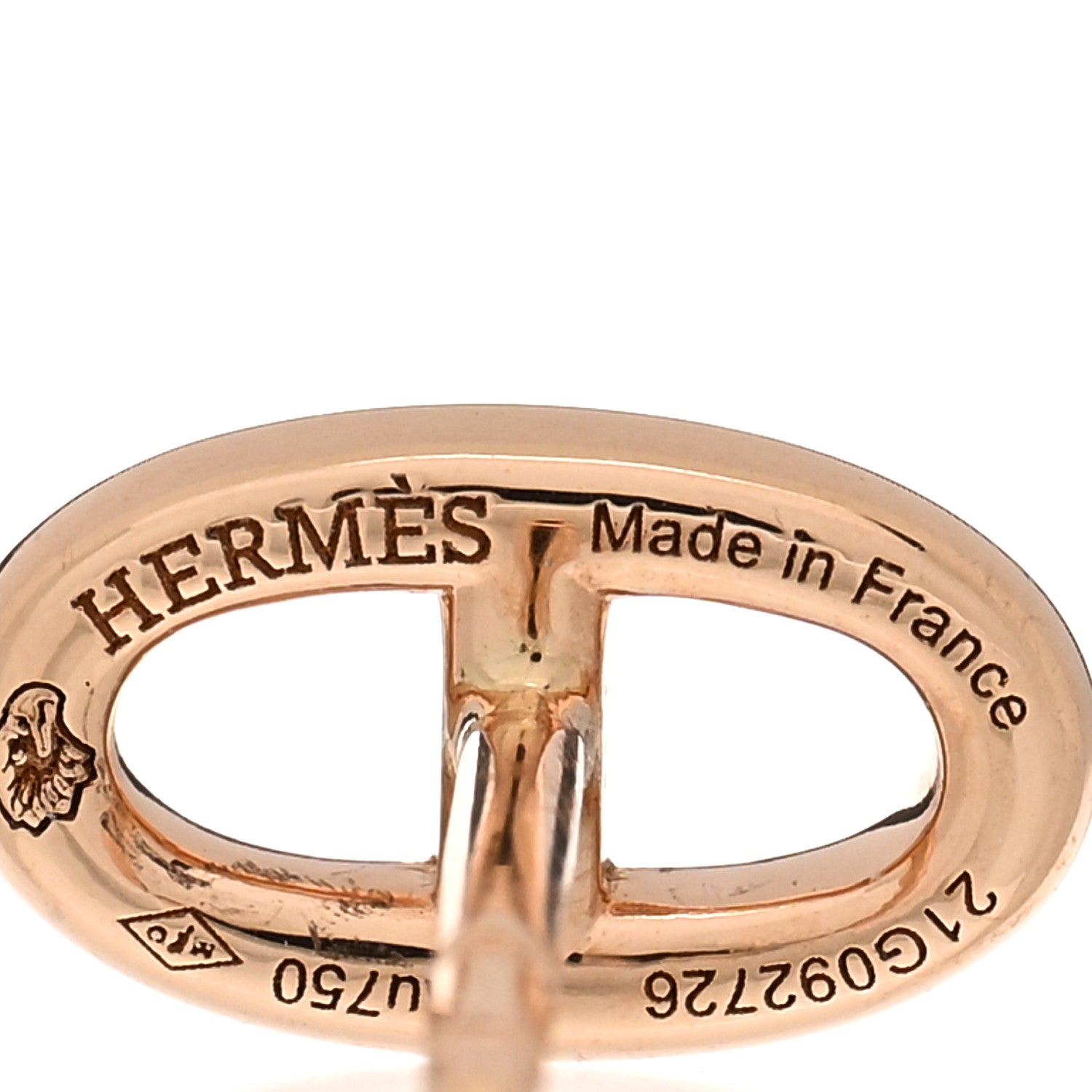 Hermes 18K Rose Gold TPM Farandole Stud Earrings 4 of 5