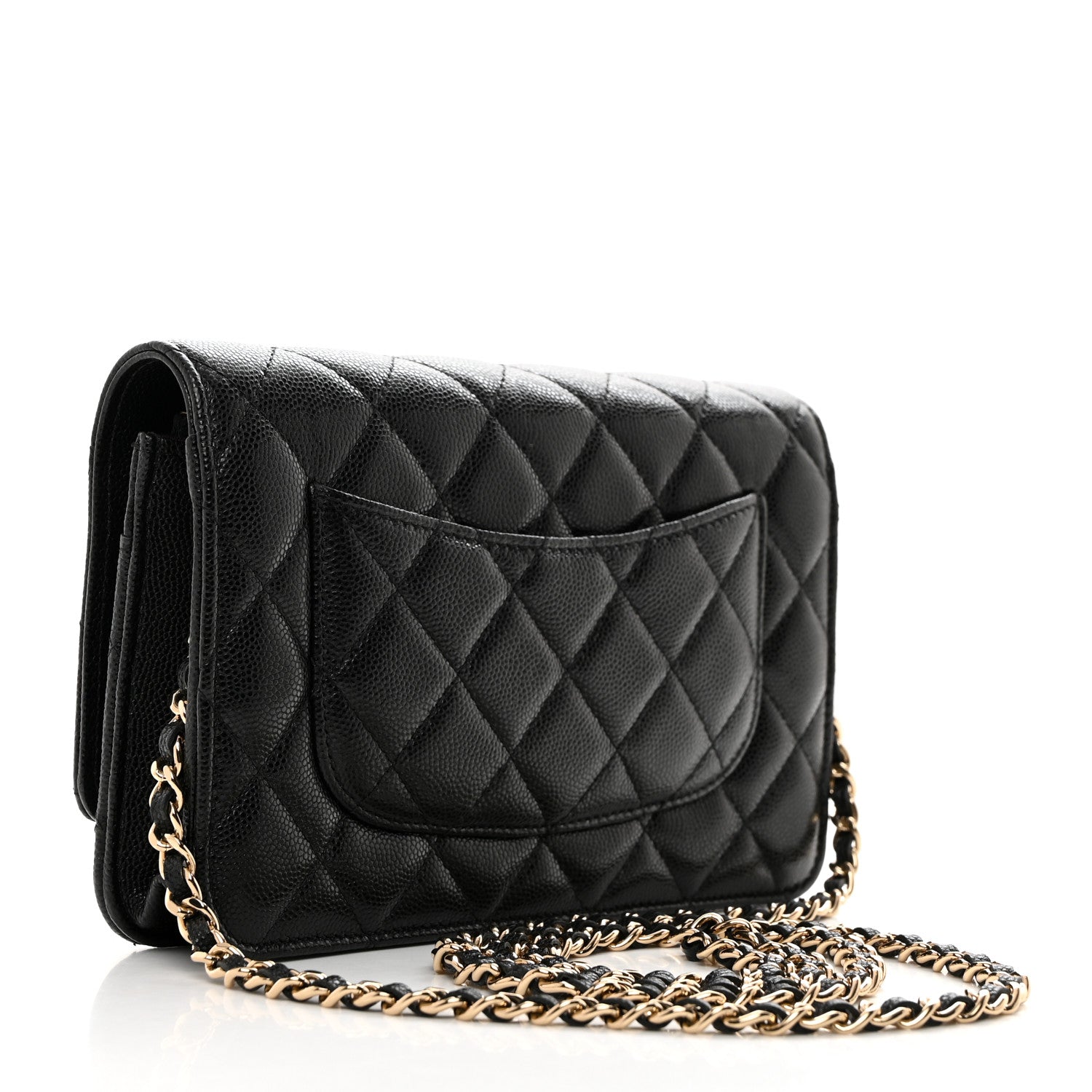 Chanel Caviar Quilted Wallet on Chain WOC Black 2 of 10