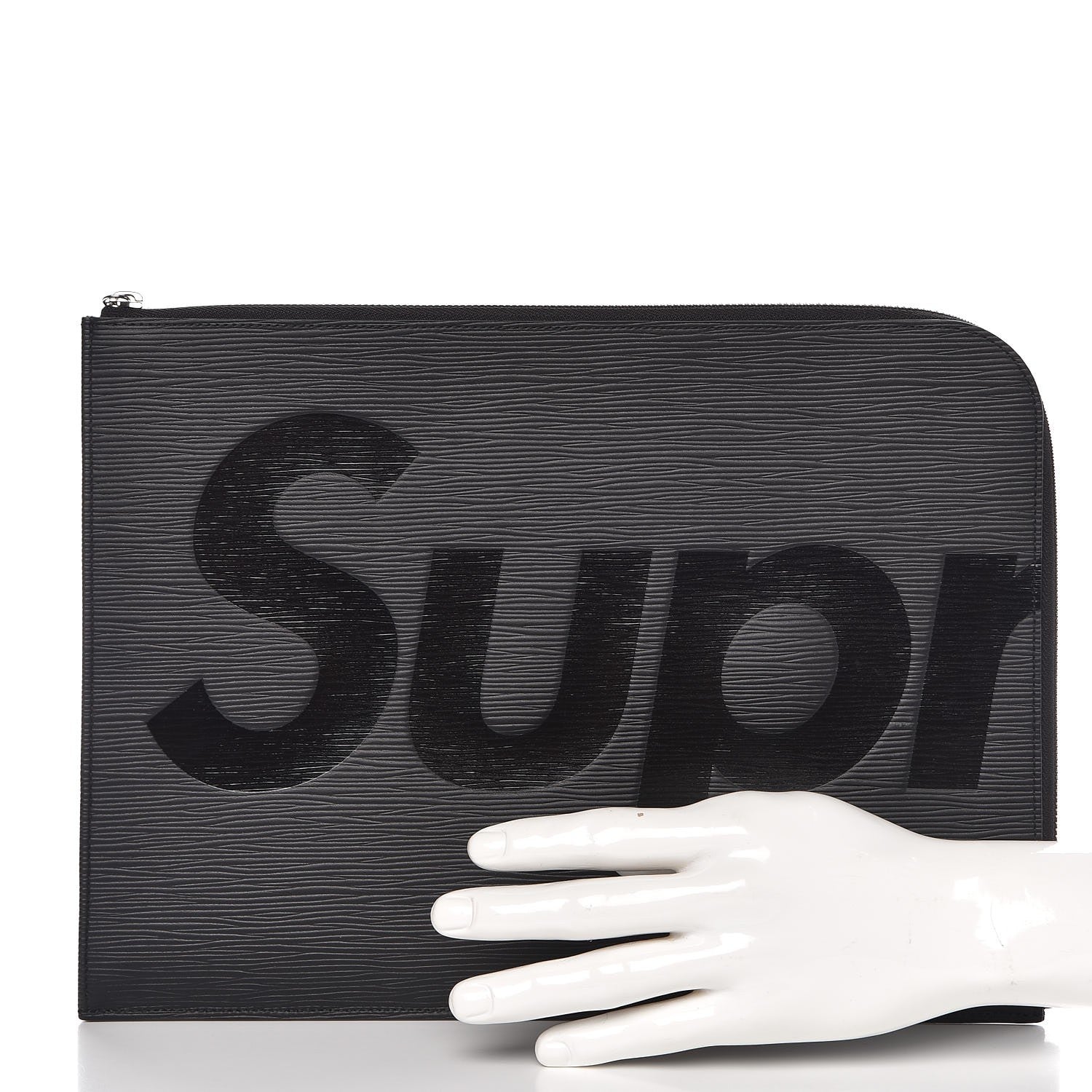 Louis Vuitton X SUPREME Epi Pochette Jour GM Black 2 of 7