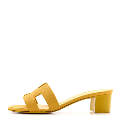Hermes Epsom Oasis Sandals 35.5 Jaune Sable 1 of 9