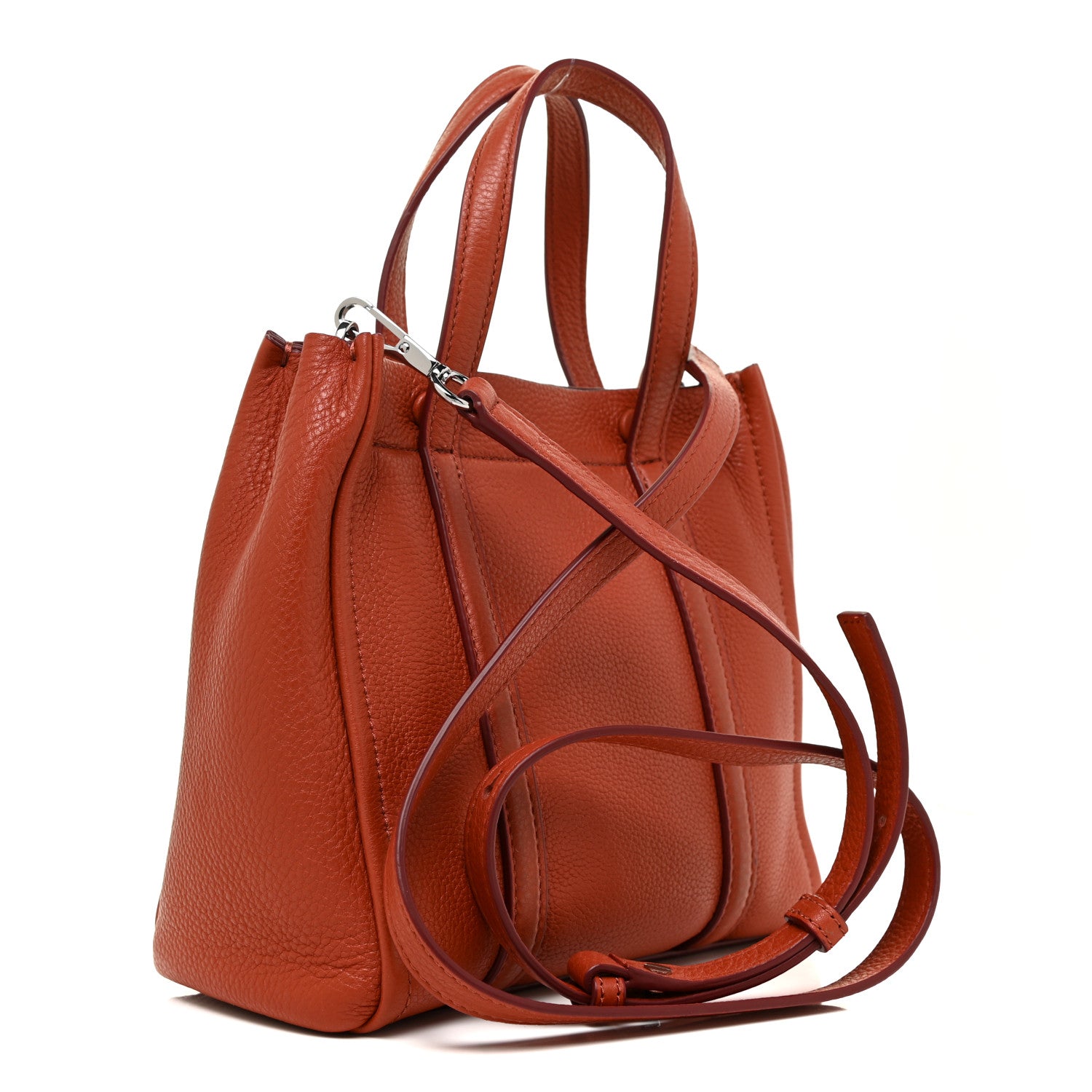 Marc Jacobs Grained Calfskin The Tag 21 Tote Orange 3 of 16