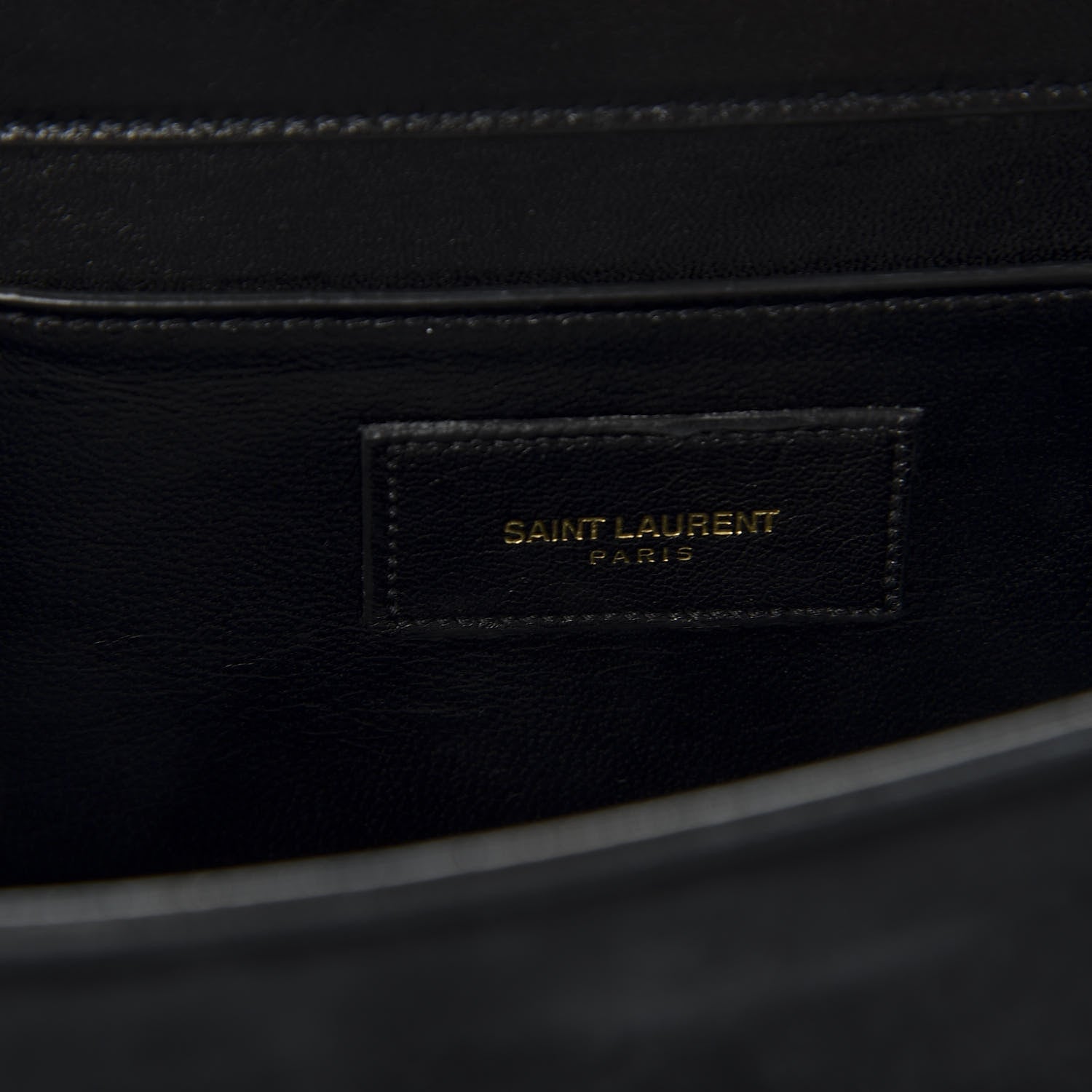 Saint Laurent Velvet Classic Monogram Tassel Clutch Black 8 of 10