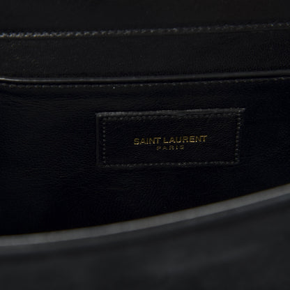 Saint Laurent Velvet Classic Monogram Tassel Clutch Black 8 of 10