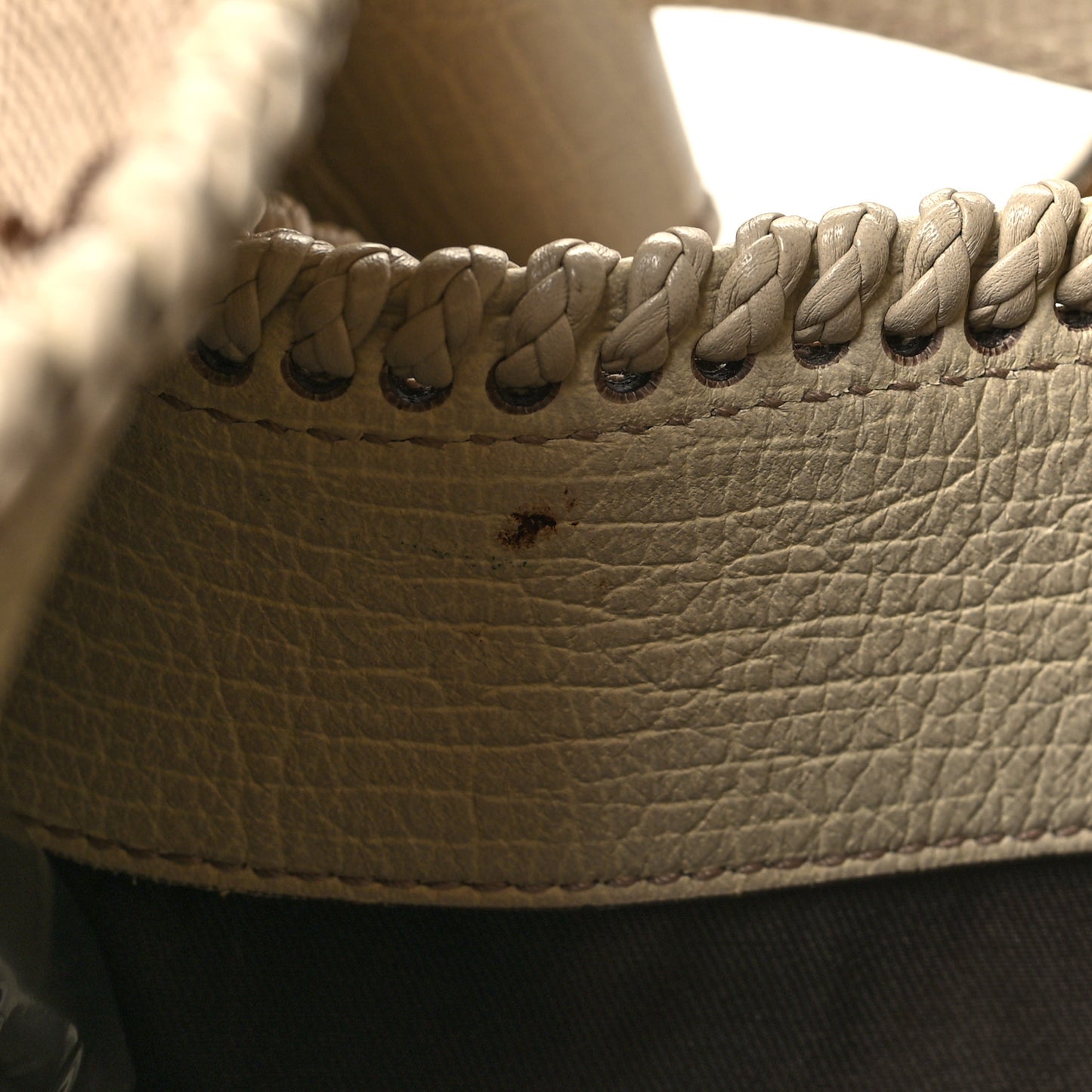 Monogram Large Horsebit Chain Hobo Off White