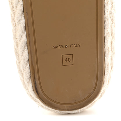 Fendi Tessuto Treccia Jacquard Ricamo Logo Slides 40 Grezzo Moka 8 of 11