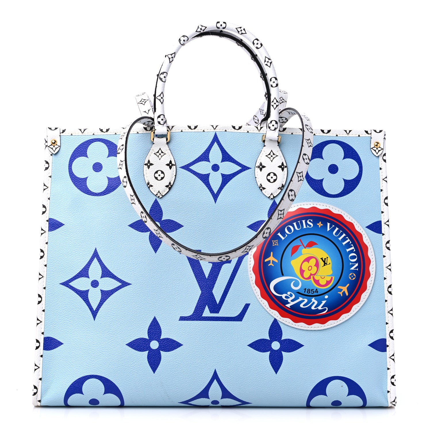 Louis Vuitton Monogram Giant Capri Onthego Blue 1 of 10