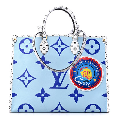 Louis Vuitton Monogram Giant Capri Onthego Blue 1 of 10