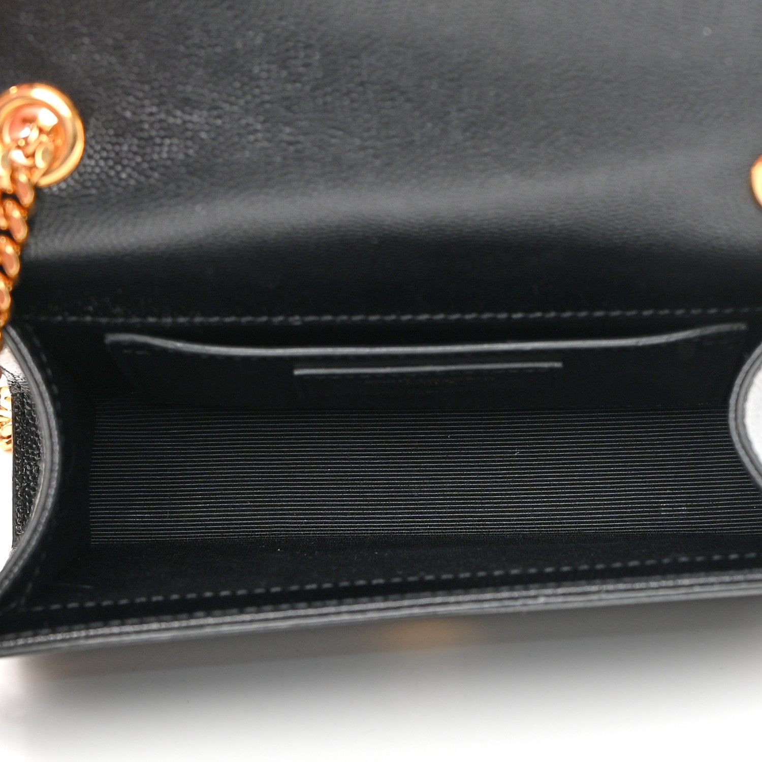 Saint Laurent Grain De Poudre Small Monogram Kate Satchel Black 4 of 12