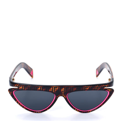 Fendi Acetate Sunglasses FF 0384/S Havana Pink 2 of 7
