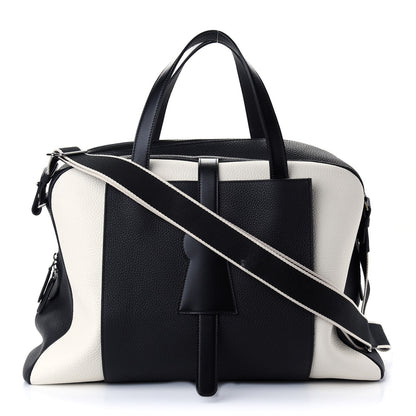 Delvaux Grained Calfskin D-off Black White 1 of 10