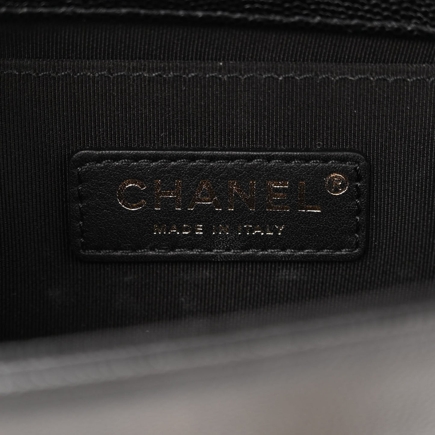 Caviar Quilted Small Boy Flap Black
