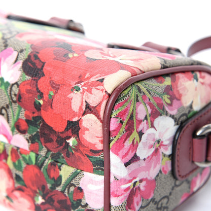 Gucci GG Supreme Monogram Blooms Mini Boston Beige Multicolor Dry Rose 9 of 12