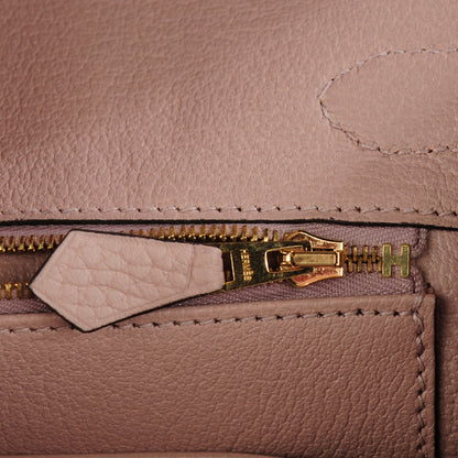 Hermes Taurillon Clemence Birkin 30 Glycine 16 of 23