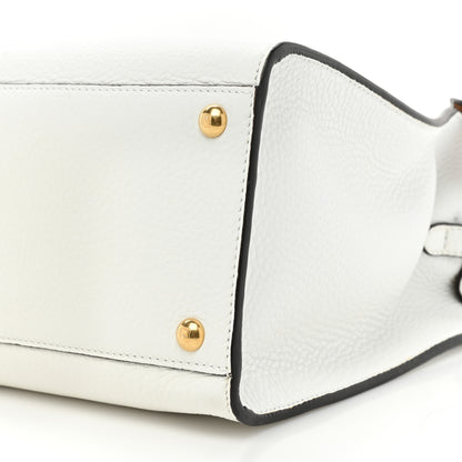 Fendi Cuoio Romano Selleria Bi-Color Medium Peekaboo X-Lite White Indaco 7 of 8