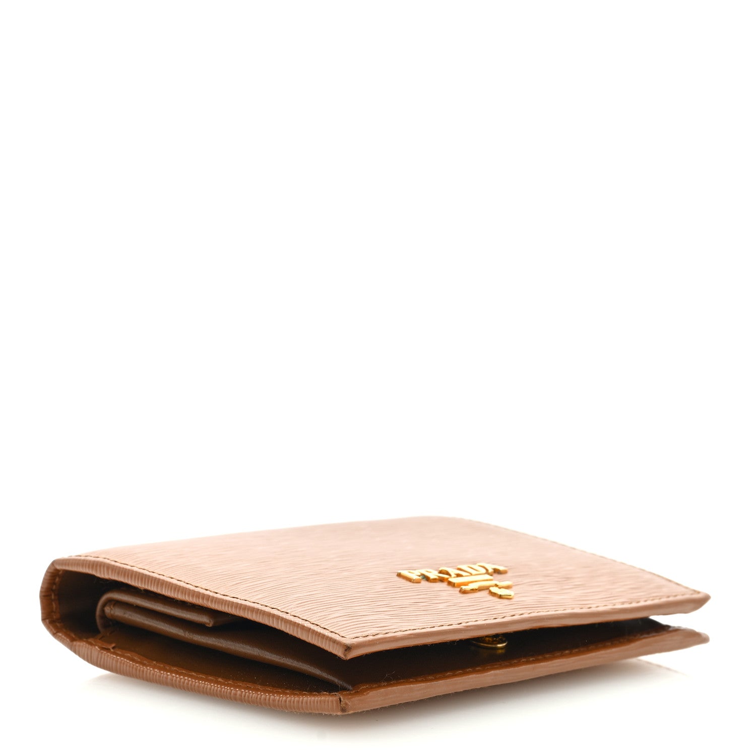 Prada Vitello Move Bi-Fold Wallet Caramel 4 of 6