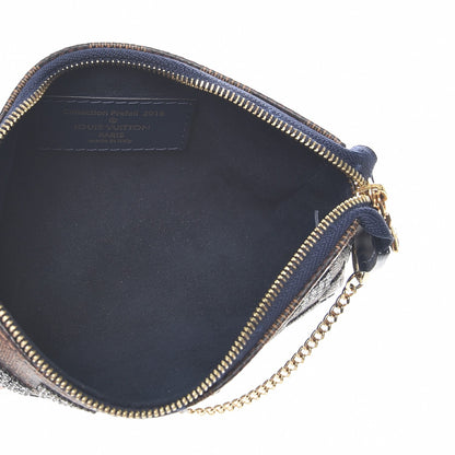 Louis Vuitton Damier Paillettes Mini Pochette Accessories Blue 5 of 11